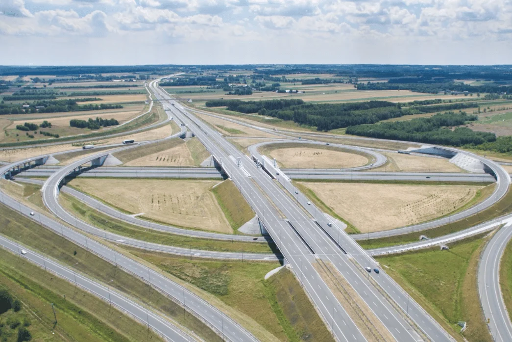 Skrzyżowanie A1 i A2 Polska